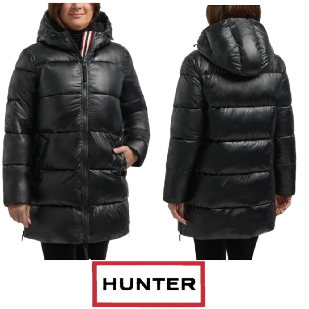 NWT Hunter Women's Puffer Jacket, Black